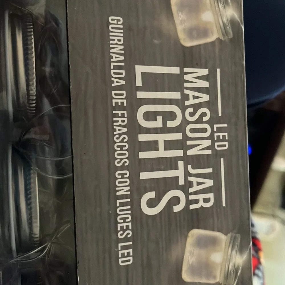 2 5 foot lighted mason jar lights battery operated